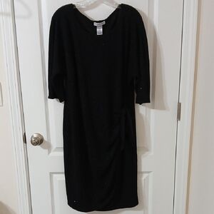 Robbie Bee Black Midi Dress